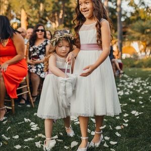 Davids Bridal Lace Flower Girl Dress